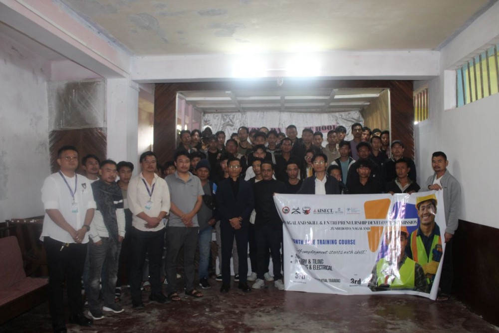Officials and participants during the inaugural day of skill development training programme at Lovedale School, Zunheboto on November 3. (Morung Photo)